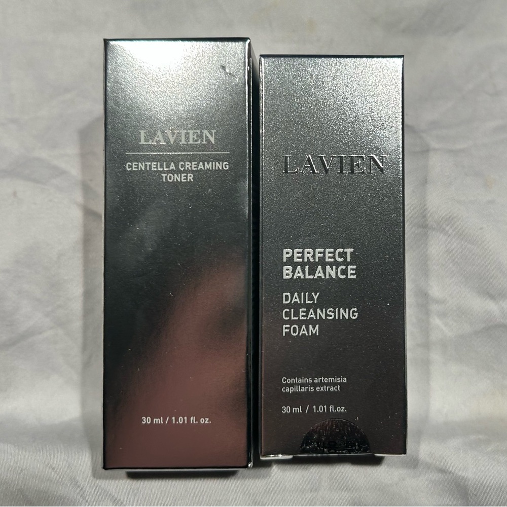 Lavien Centella Creaming Toner and Cleansing Foam Set
